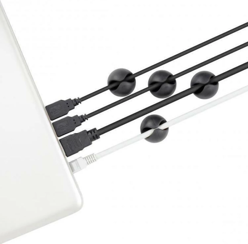 Sbox CABLE CLIP HOLDER Μαύρο 4τμχ