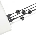 Sbox CABLE CLIP HOLDER Μαύρο 4τμχ