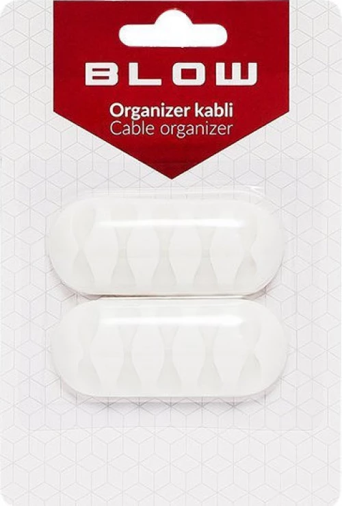 Blow Cable Organizer Λευκό 2τμχ