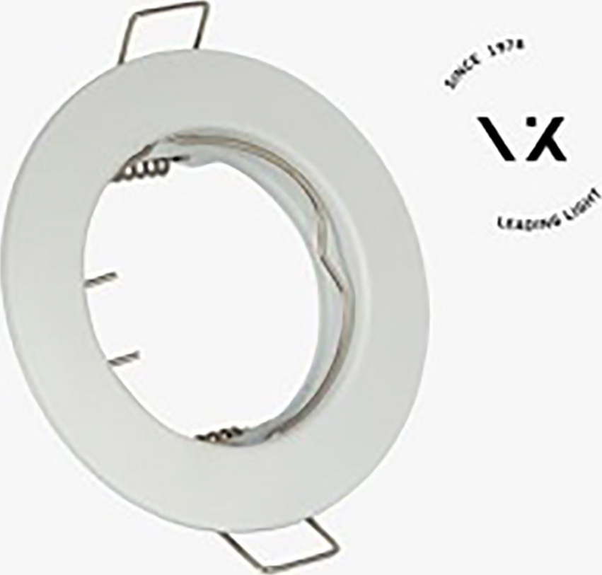 ΣΠΟΤ ΣΤΡΟΓΓΥΛΟ ΣΤΑΘΕΡΟ ΛΕΥΚΟ GU10 VK/03009G/W VK