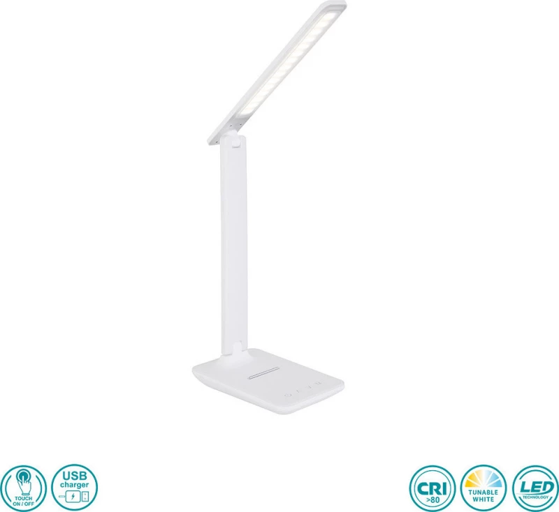 Globo Lighting Φωτιστικό Γραφείου Λευκό Bulla