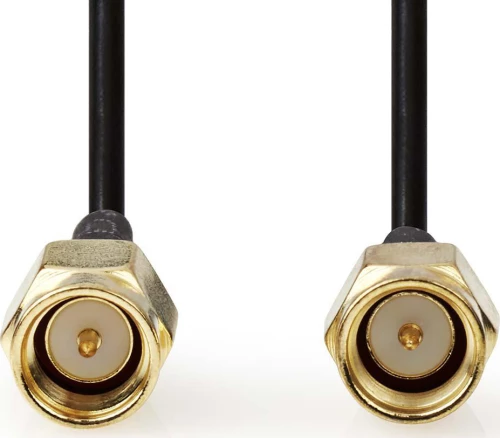 Nedis Καλώδιο Κεραίας WiFi SMA male - SMA male 5m Μαύρο (CSGP02000BK50)