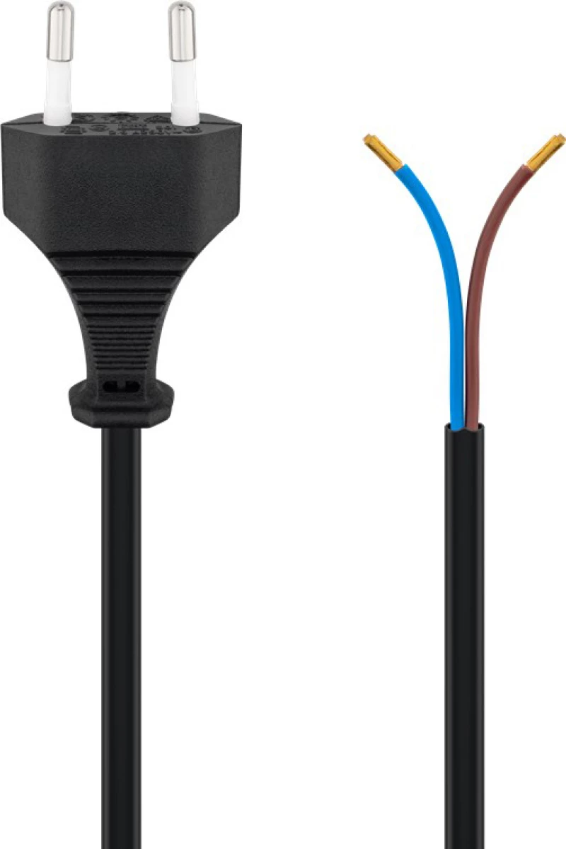 Goobay Euro male - DC male Cable 1.5m Μαύρο (50085)