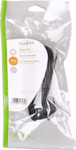 Nedis Τηλεφωνικό Καλώδιο RJ11 6P4C 5m Μαύρο (TCGP90200BK50)