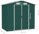 Μεταλλική Αποθήκη 2.05x1.29x1.83m Πράσινη