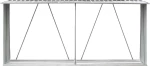 Μεταλλική Αποθήκη Ξύλων 3.3x0.84x1.52m