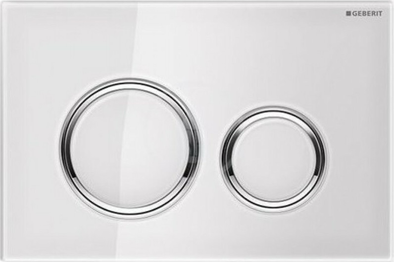 Geberit Πλακέτα Sigma 21 Λευκό Γυαλί 115.884.SI.1