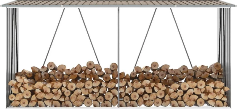 Μεταλλική Αποθήκη Ξύλων 3.3x8.4x1.52m