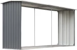 Μεταλλική Αποθήκη Ξύλων 3.3x0.92x1.53m