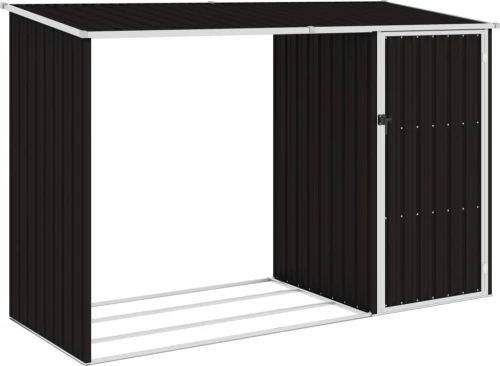 Μεταλλική Αποθήκη Ξύλων 2.45x0.98x1.59m Καφέ