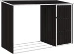 Μεταλλική Αποθήκη Ξύλων 2.45x0.98x1.59m Καφέ