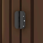 vidaXL Αποθήκη Κήπου Καφέ 257 x 205 x 178 εκ. Ατσάλινη