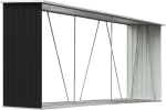 Μεταλλική Αποθήκη Ξύλων 3.3x0.84x1.52m