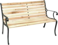 Παγκάκι Μαντέμι με Ξύλο - L125xW55x40/78cm