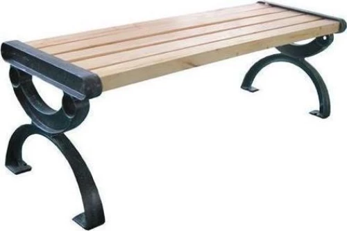Παγκάκι Ενισχυμένο Μεταλλικό με Ξύλο - L152xW40xΗ38cm