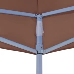 vidaXL Κάλυμμα Τέντας Εκδηλώσεων Καφέ 6x3m 270gr/m² 315332