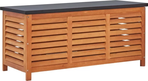 vidaXL Μπαούλο Αποθήκευσης Κήπου 117x50x55 εκ. Μασίφ Ξύλο Ευκαλύπτου