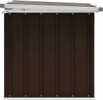 Μπαούλο Αποθήκευσης Κήπου Καφέ 129 x 67 x 65 εκ.