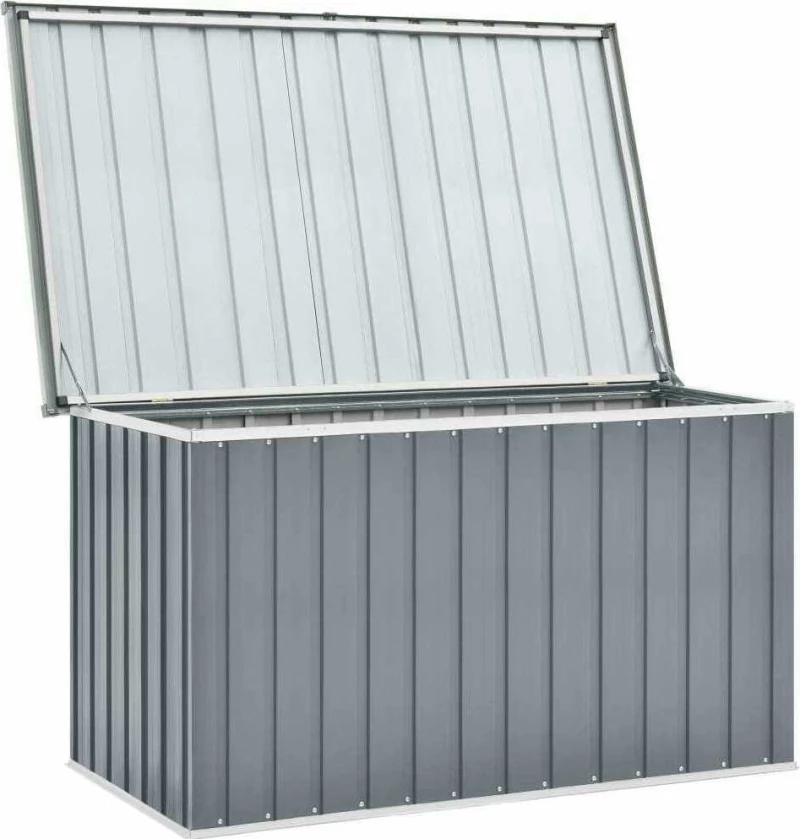 vidaXL Μπαούλο Αποθήκευσης Κήπου Γκρι 149 x 99 x 93 εκ.