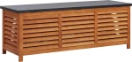 Μπαούλο Αποθήκευσης Κήπου 150x50x55 εκ. Μασίφ Ξύλο Ευκαλύπτου