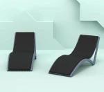 Ξαπλώστρα Πλαστική Σλιμ Dark Grey 180x70x72cm
