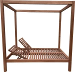 Ξαπλώστρα Ξύλινη BL 5204 G 210x135x212cm