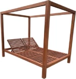Ξαπλώστρα Ξύλινη BL 5204 G 210x135x212cm