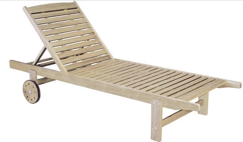 Ανακλινόμενη Ξαπλώστρα Με Ρόδες 197 x 74 x 33(h) cm Lianos GET-P/S