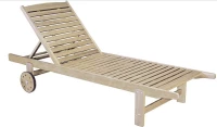 Ανακλινόμενη Ξαπλώστρα Με Ρόδες 197 x 74 x 33(h) cm Lianos GET-P/S