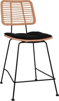 Σκαμπό Rattan Allegra HM5644