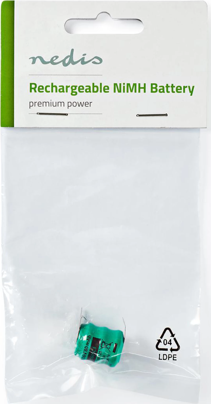 Nedis Επαναφορτιζόμενη Μπαταρία Ni-MH 3.6V 80mAh