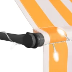 vidaXL Τέντα Πτυσσόμενη 1x1.2m Led