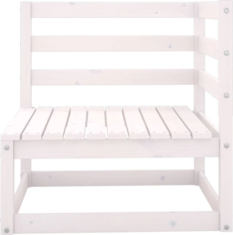Γωνιακός Καναπές 805661 Λευκό 70x70x67cm