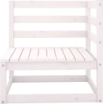 Γωνιακός Καναπές 805661 Λευκό 70x70x67cm