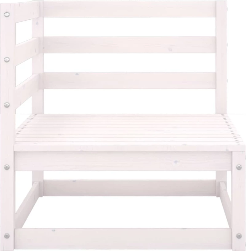 Γωνιακός Καναπές 805661 Λευκό 70x70x67cm