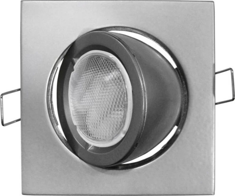 Adeleq LED Μεταλλικό Σποτ Χωνευτό WL628 MR16 Κινούμενο 9.8x9.8cm Ασημί
