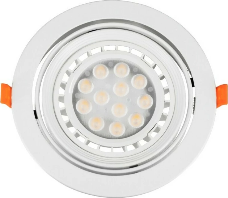 GloboStar 77850 Μεταλλικό Πλαίσιο Σποτ για 77850 AR111 17.2x17.2cm Λευκό