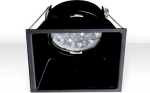 Zambelis Lights Μεταλλικό Σποτ Χωνευτό GU10 8.5x8.5cm Μαύρο
