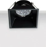 Zambelis Lights Μεταλλικό Σποτ Χωνευτό GU10 8.5x8.5cm Μαύρο
