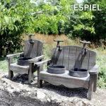Espiel Κασπώ Γλαστράκι Γκρι/καφέ 23cm