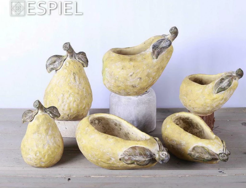 Κασπώ Αχλάδι JOE201 23x15,5x20cm Yellow Espiel Τσιμέντο