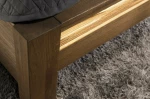 Denny II Κρεβάτι Υπέρδιπλο Ξύλινο Γκρι 160x200cm