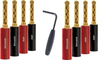Audioquest Banana male 8τμχ (suregrip-g)