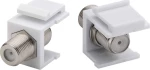Powertech F-Coupler Adapter Cab-N154 Για Patch Panel, Λευκό