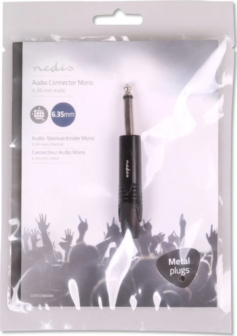 Nedis 6.3mm Jack male (COTP23900BK)