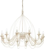 Ideal Lux Πολυέλαιος 12xE14 Ø95cm με Κεράκια Λευκός 097664