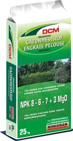 DCM Οργανικό λίπασμα για Συντήρηση Γκαζόν 25kg