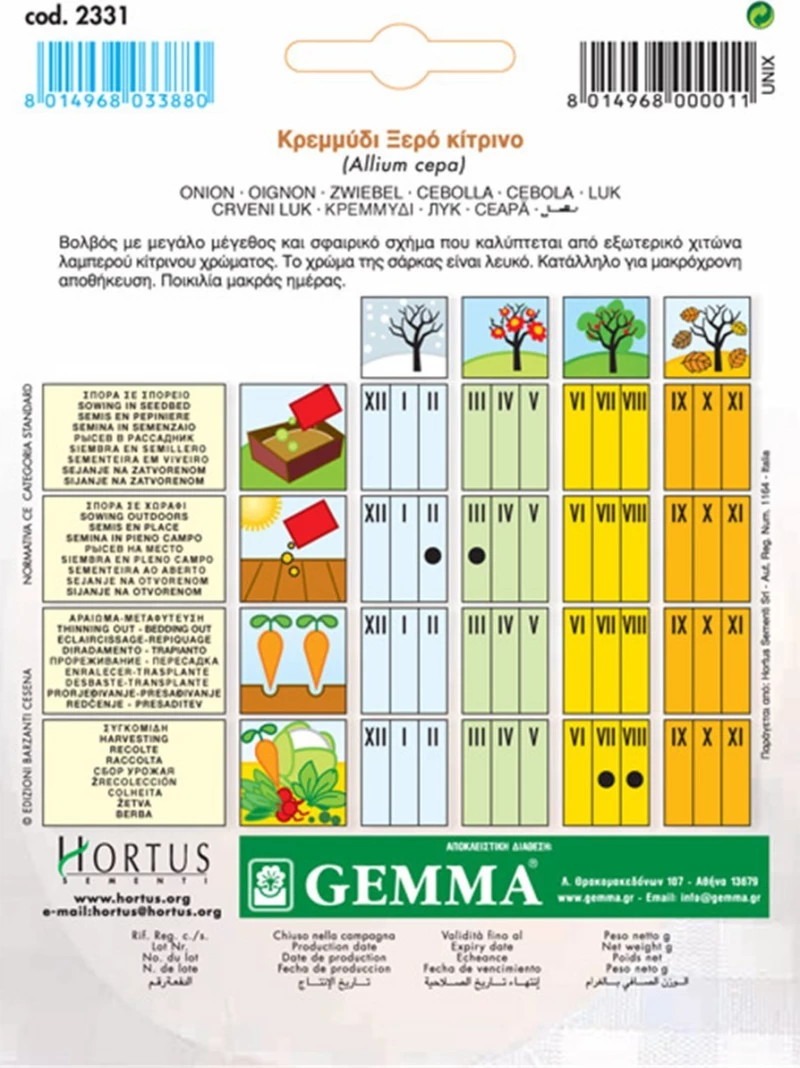 Gemma Κρεμμύδι Ξερό Κίτρινο 2331