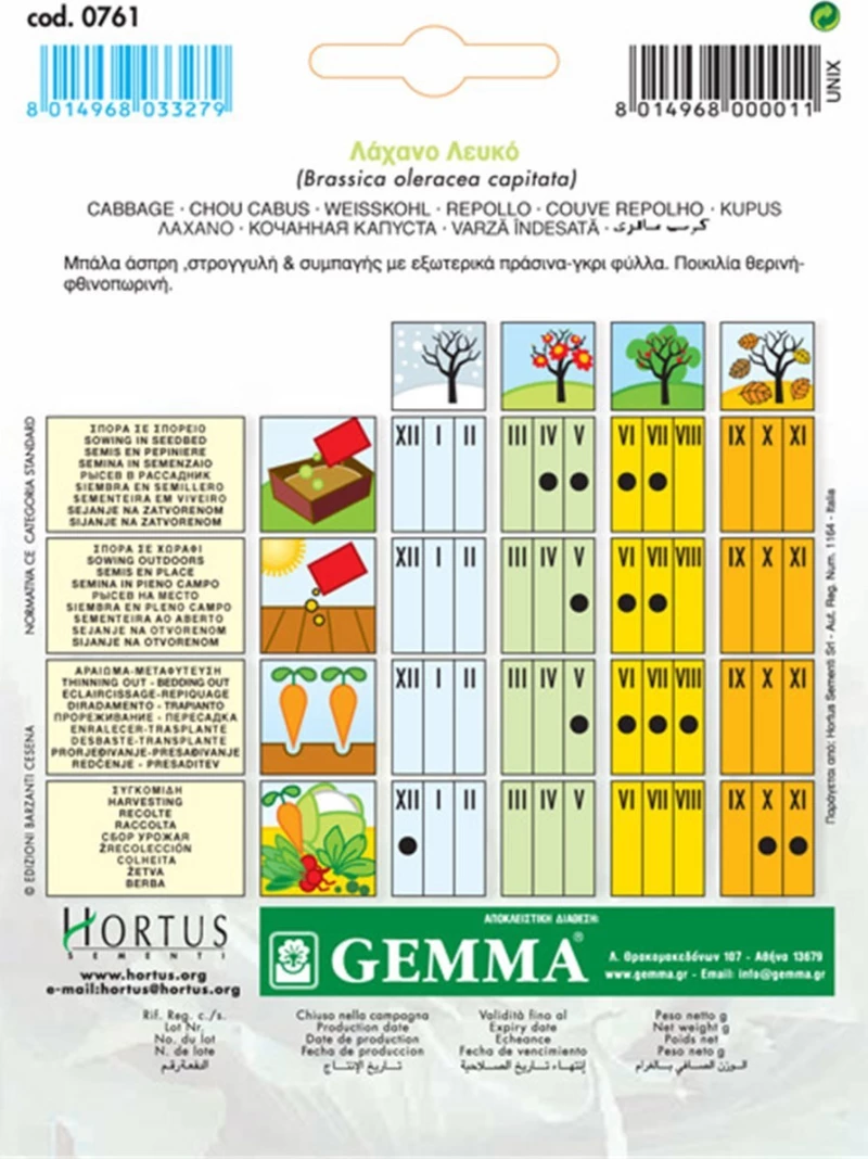 Gemma Λάχανο Λευκό 0761