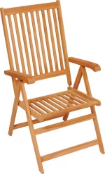 Καρέκλα Ξύλινη Teak / Φωτεινό Πράσινο 8τμχ